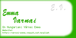 emma varnai business card