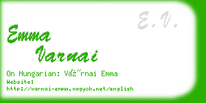 emma varnai business card